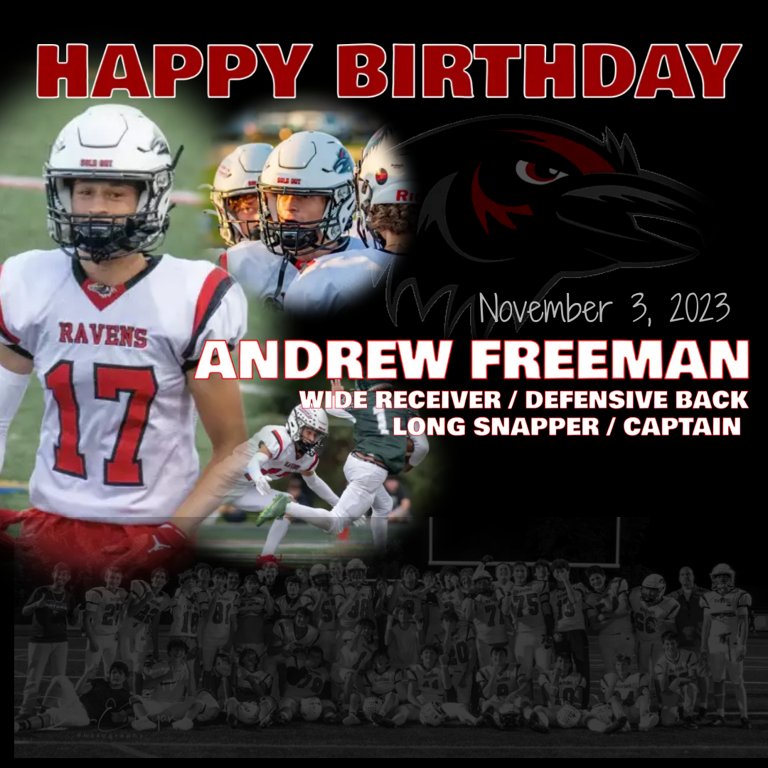 Robbinsville Ravens Football (@rvilleravensfb) on Twitter photo It is a GLORIOUS day in Robbinsville. Today we celebrate the birth anniversary of the legendary captain and decade-long Raven whose legacy will live on for quite a while, Andrew Freeman! Happy 18th Birthday! Enjoy your day! @RobbinsvilleAD <a href="/drewfreemann/">drew freeman</a> It is a GLORIOUS day in Robbinsville. Today we celebrate the birth anniversary of the legendary captain and decade-long Raven whose legacy will live on for quite a while, Andrew Freeman! Happy 18th Birthday! Enjoy your day! @RobbinsvilleAD <a href="/drewfreemann/">drew freeman</a>