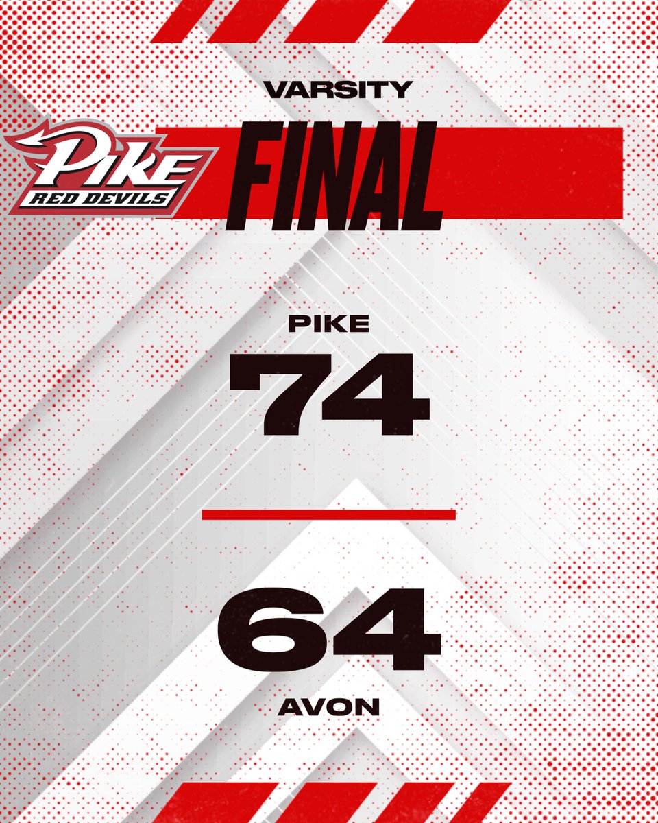GBB gets another W on opening night as the Varsity beats Avon 74-64! #PikeRedDevilsRise