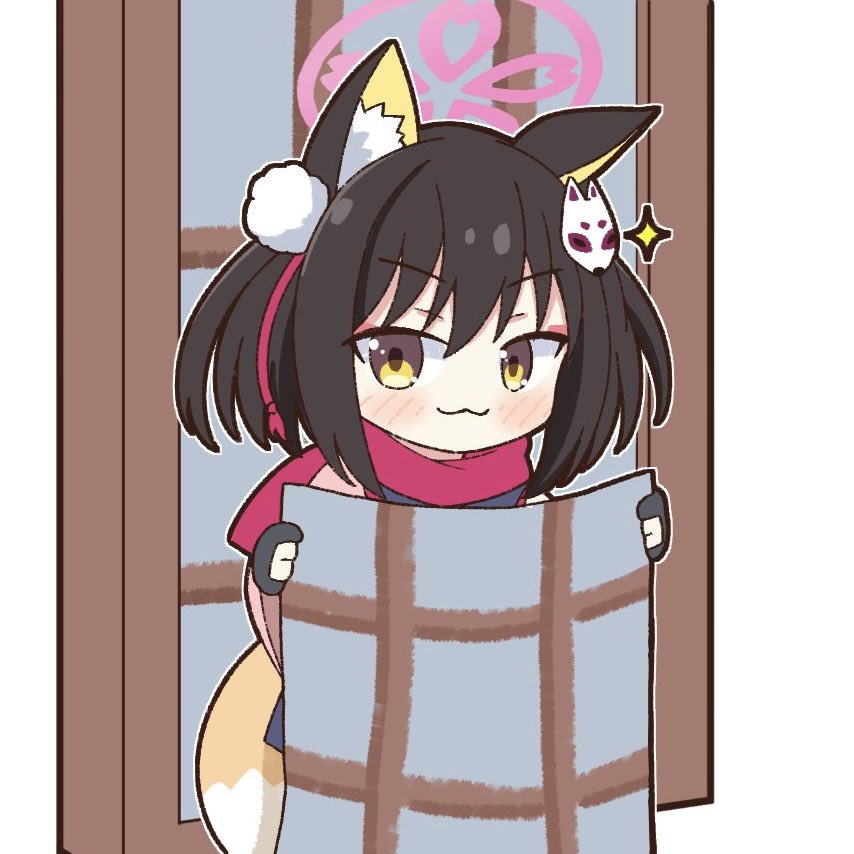 izuna (blue archive) 1girl animal ears solo tail fox ears fox tail gloves  illustration images