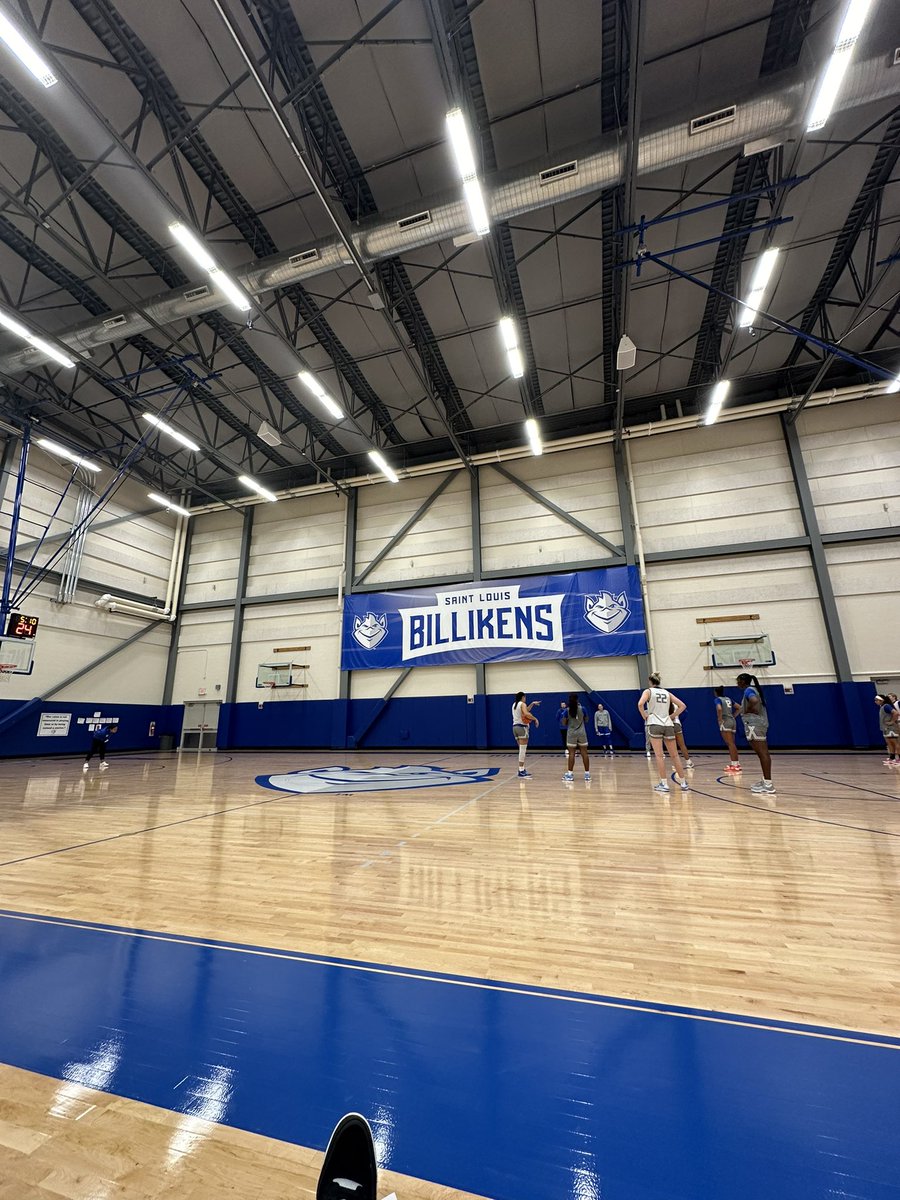 Great learning opportunity sitting in on practice and enjoying campus !! 💙 #SLUcommit