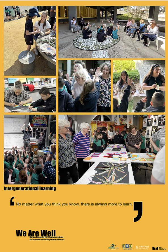 WE ARE WELL participants were lucky enough to learn from Nikki Browne, Bidjara artist &amp; educator, Aunty Karan Kent, Bidjara Elder. Founder of Yimba Yumba , Kylie Colemane &amp; Kursty Colemane, both Darug, &amp; Wiradjuri First Nations knowledge holders, artists &amp; educators 🖤