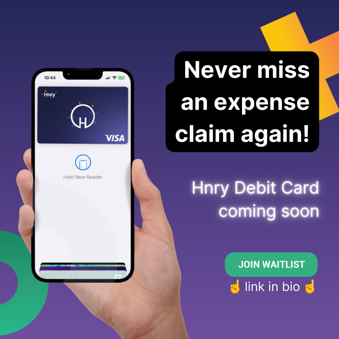 Want to know how to NEVER miss a tax deduction again? 🤯🧾
We're super thrilled to announce that the ✨ Hnry Debit Card ✨ is coming soon!
Find out more and join here: on.hnry.co/3QI0I5H