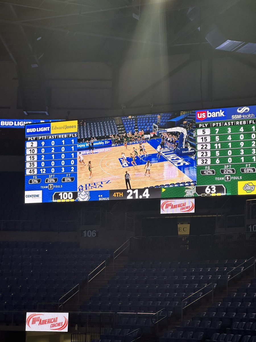 Loved watching the A-10 conference champs return to their home court for the first time this season in their exhibition game !! Lady Billikens coming in hot 🫣💙
