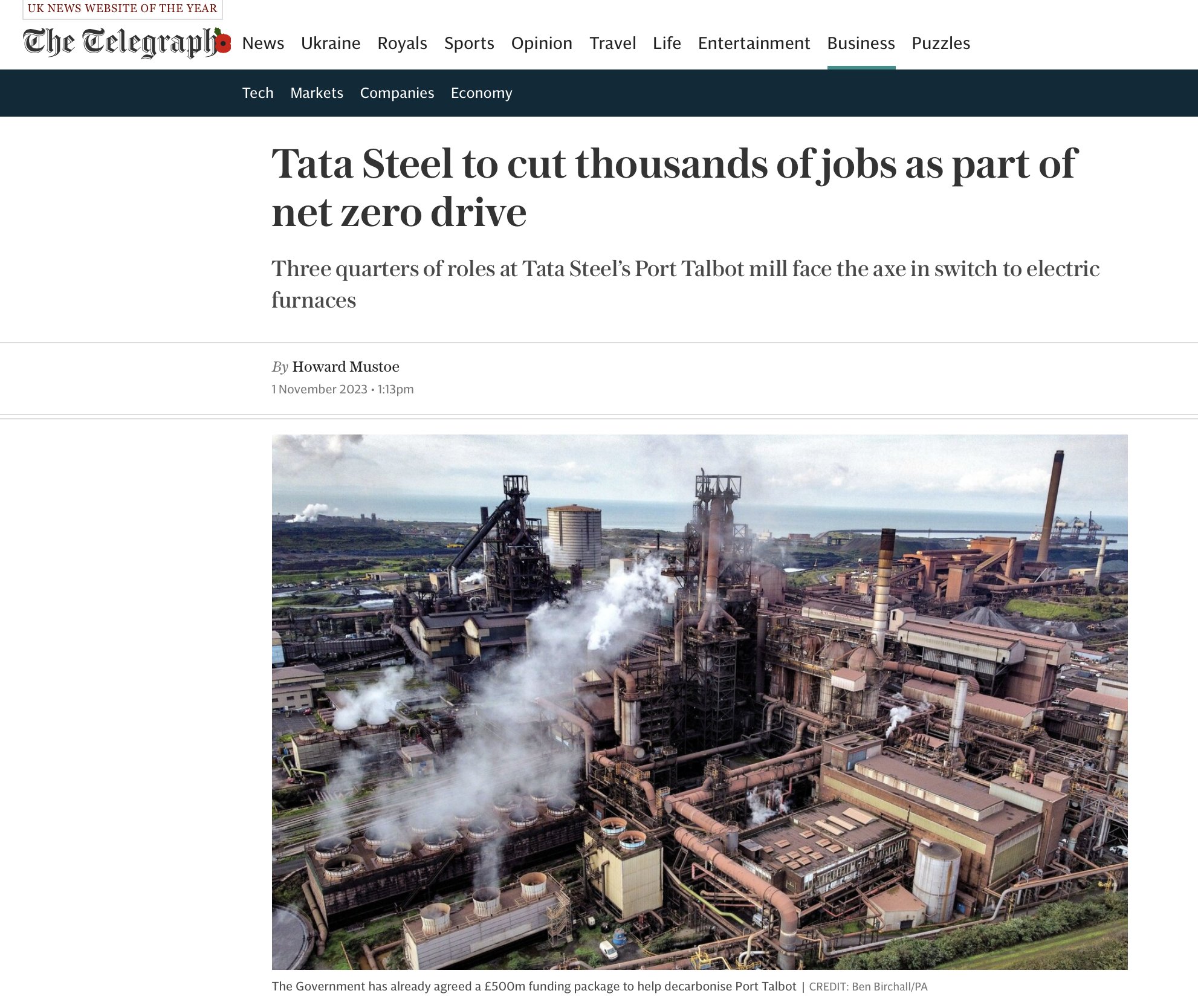 News  Tata Steel UK