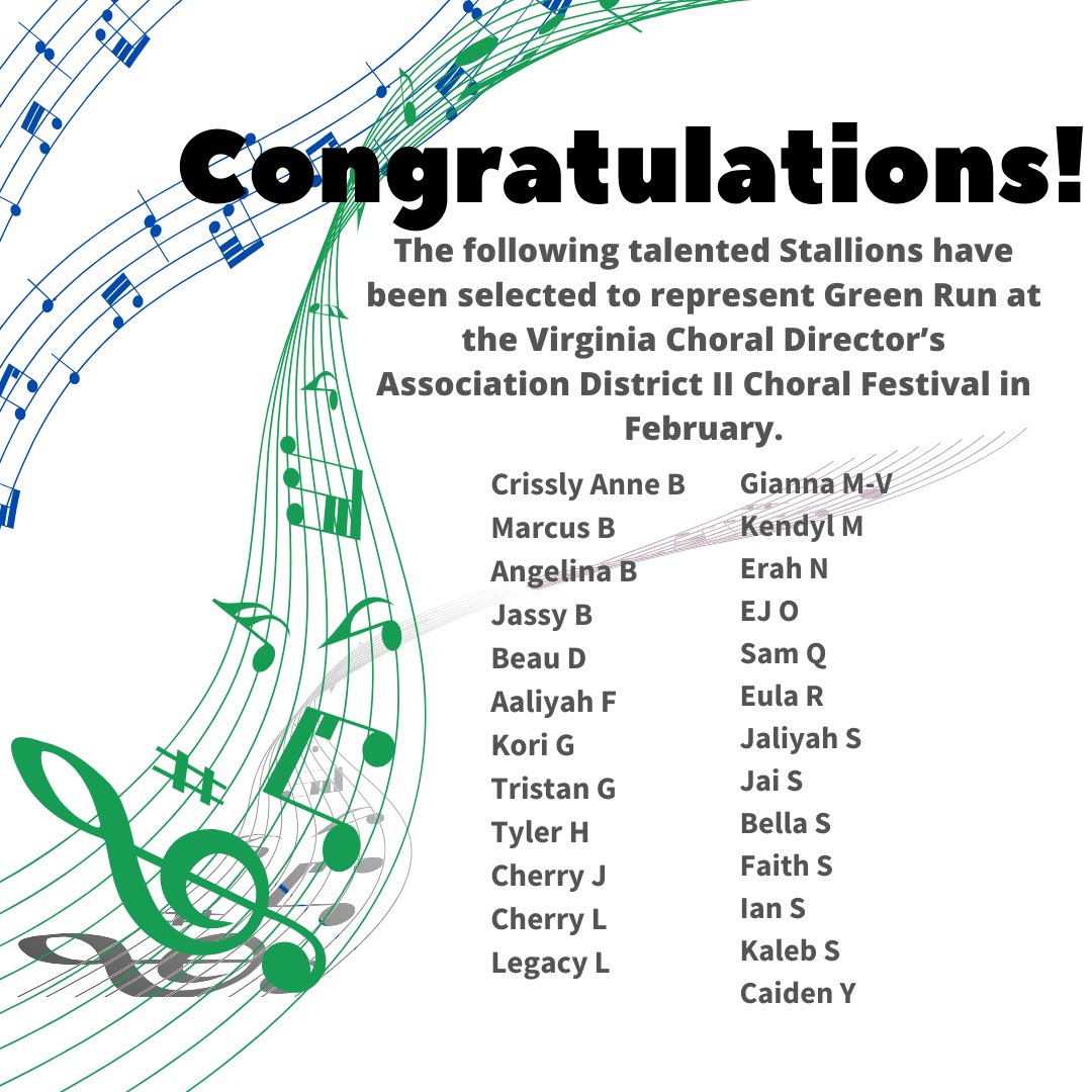 Green Run Chorus tweet media