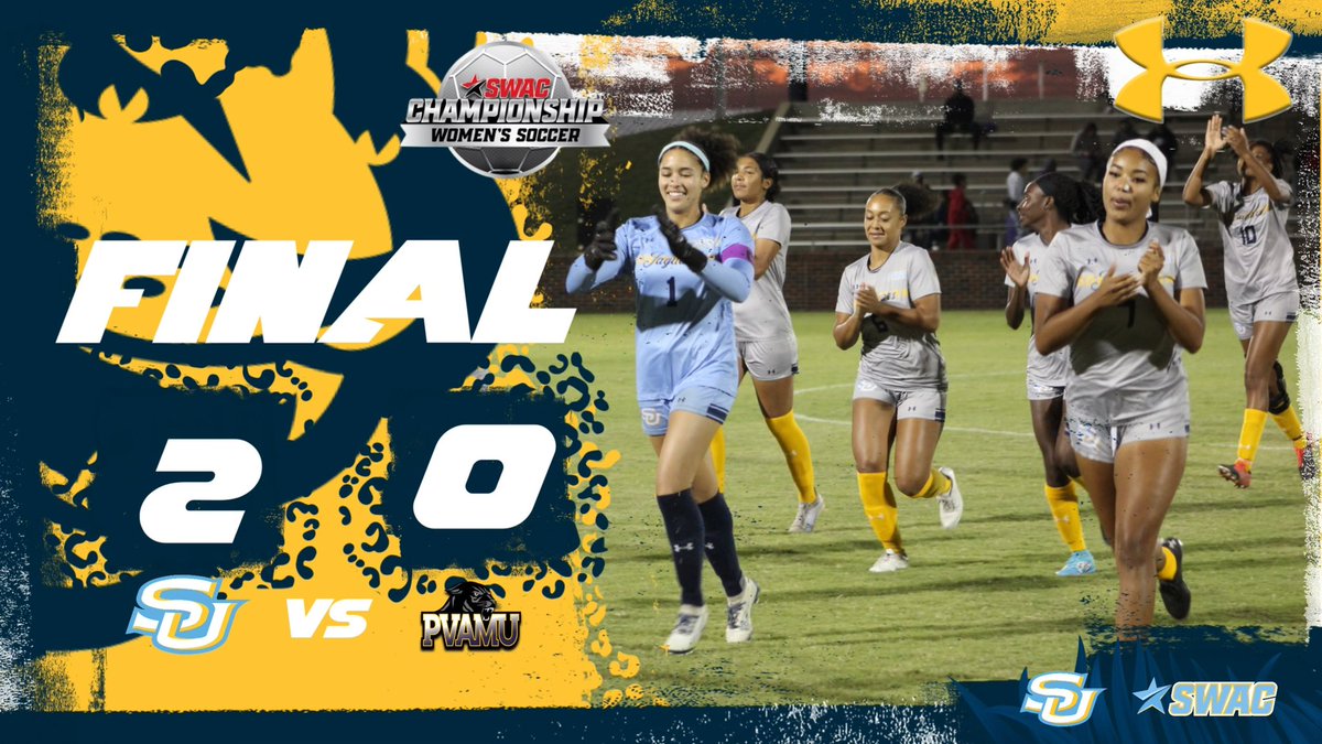 SouthernUsports's tweet image. Jags Win, Jags Win, Jags Win!!! 🐆

Final from SWAC Tournament Quarterfinal game at Prairie View!

SU - 2
PVAM - 0

#GoJags | #SouthernIsTheStandard | #ProwlOn | #ElevateTheStandard