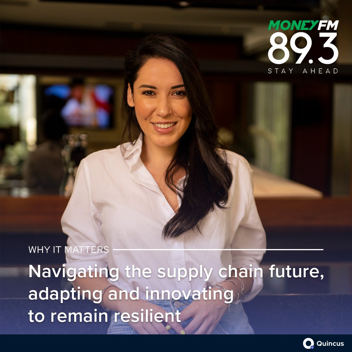 Quincus Co-Founder Katherina Lacey, broke down the 2024 #SupplyChain trends for APAC on MoneyFM. Tune in to get insights on building resilient logistics strategies.
🔗 hubs.ly/Q027FFv80

#Quincus #LogisticsTrends #LogisticsFuture #Innovation