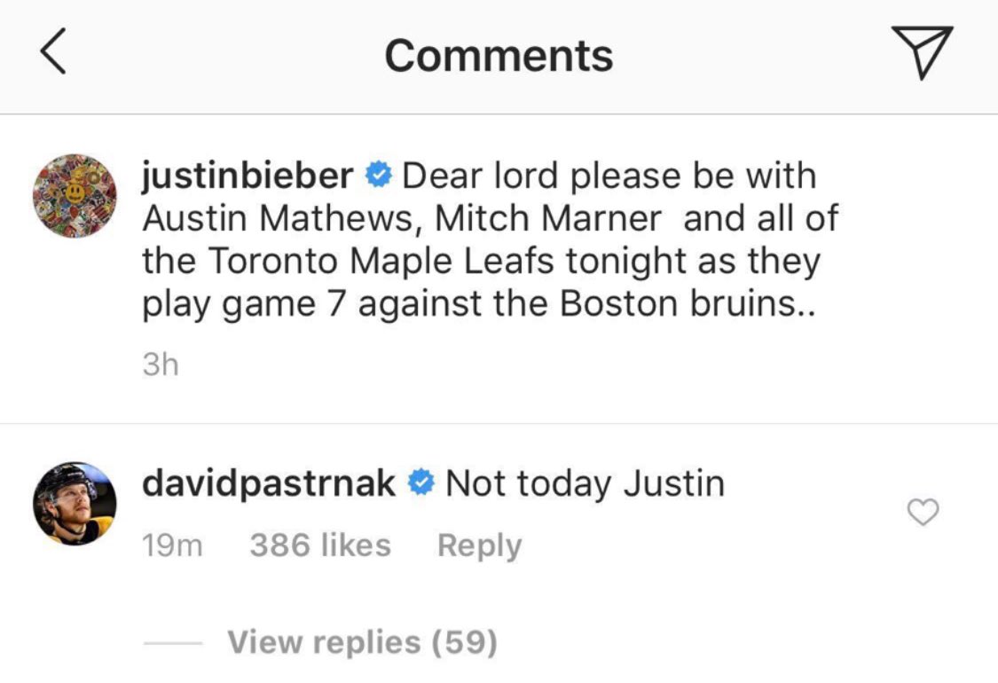 NOT TODAY JUSTIN