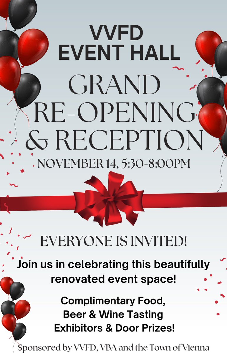 Have you seen our banquet hall since our major renovations? If not, mark your calendar for our grand re-opening and reception! 🎉

📣Everyone is invited! Event is Free!