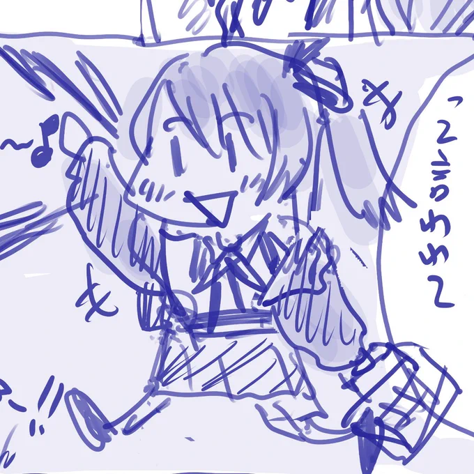どっちもノー天気な感じが良く出せたかなと思い気に入ってる♪ 
