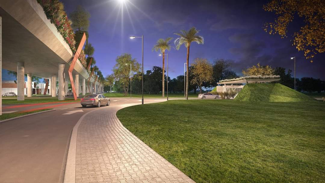Capiweber's tweet photo. Asi tambien era el render del viaducto del botanico. https://t.co/JIzgR5oPsc