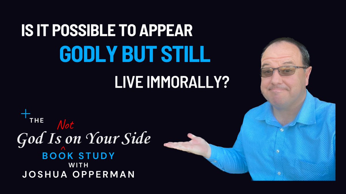 GodIsNtOnUrSide's tweet photo. It is possible to appear Godly but still live immorally?

If so, what would that look like?

Full Video: https://t.co/leFotZKZFg https://t.co/0lRuntCH1B