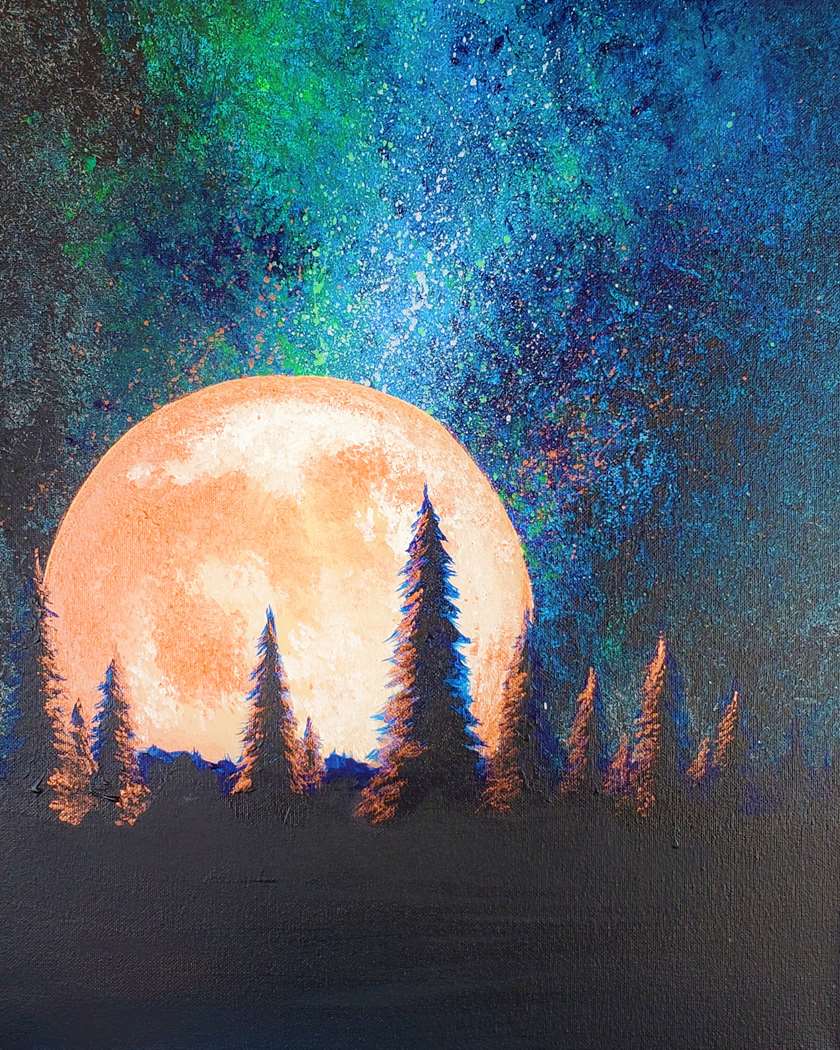 PinotEllicott's tweet photo. BOGO Class!!!!!!!
 Join us as we paint Under the Harvest Moon Friday October 3 at 8pm.
This class is a buy one get one class 50% off when you use code when you use code NOVBOGO at checkout
https://t.co/fxJEnTlmGF https://t.co/RaXZt8SLap