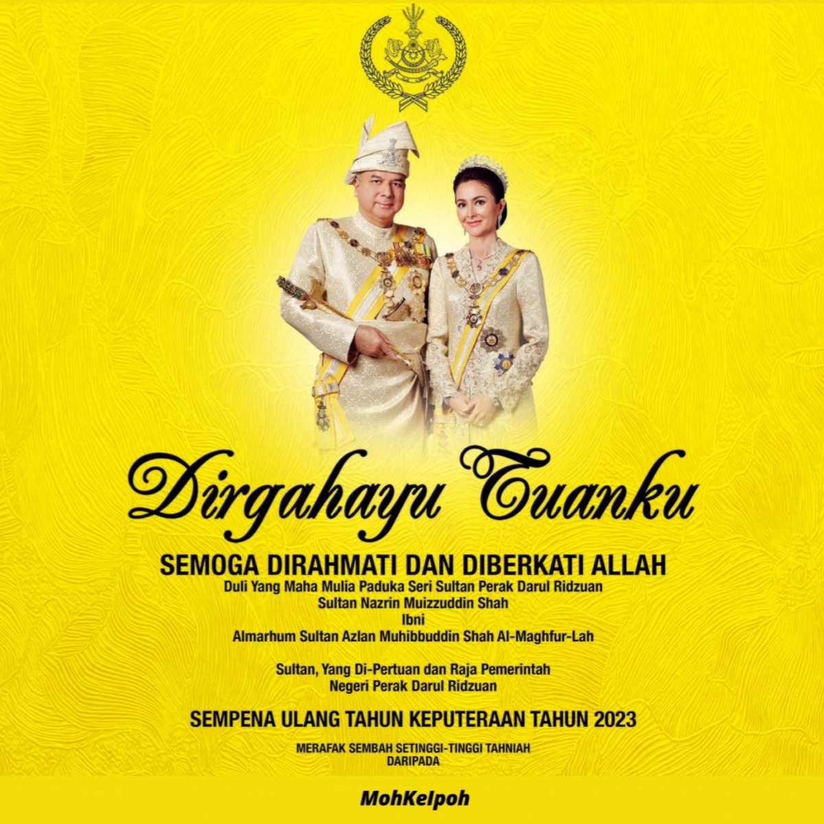 MohKeIpoh's tweet photo. DIRGAHAYU TUANKU https://t.co/pm3jXwsm1n