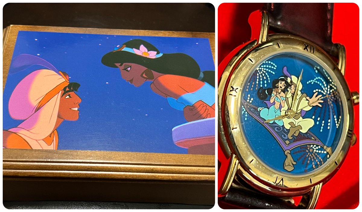 TeriE's tweet photo. GIFT IDEA ~VINTAGE Disney #Aladdin FOSSIL Watch & Collector Music Box Ltd Ed 7500 vintage90s #fossilwatch #fossil #disneywatch #disneygifts #princessjasmine #DisneyFashion #LEdisney #collectibles #musicbox #holidaygifts #uniquegifts #ebayfinds
https://t.co/H2bJCb7uy5 #eBay https://t.co/HmKU8HCIVA