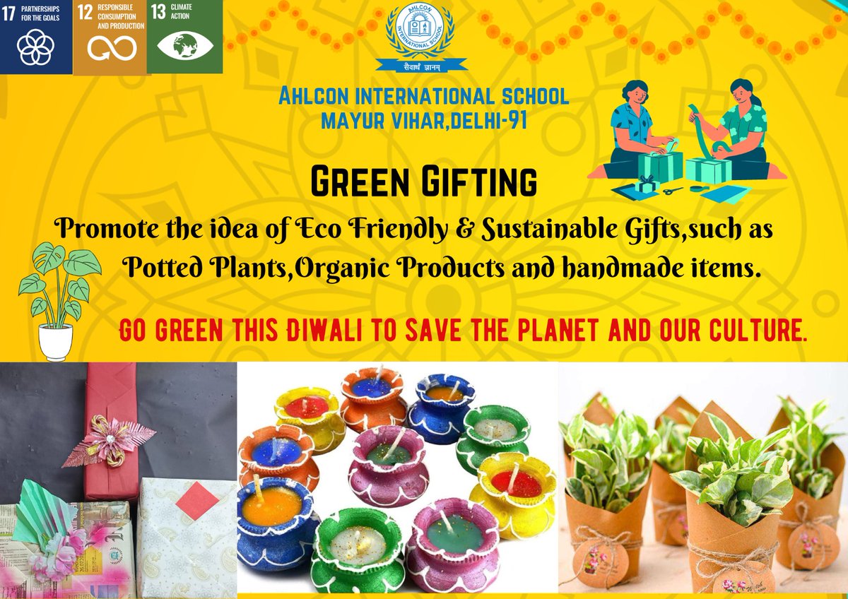 AhlconIntl4SDGs (@sdg4all) on Twitter photo On this Diwali let's promote idea of Eco Friendly & Sustainable Gifts as a part of Science Fiesta by the Science Department of #Ahlconintl. <a href="/ashokkp/">Ashok Pandey</a> <a href="/y_sanjay/">Sanjay Yadav</a> <a href="/pntduggal/">PUNEET DUGGAL</a> @Kavita_hm <a href="/BinduRajeshwar/">Bindu Rajeshwar</a> <a href="/SDG2030/">SDG2030</a> <a href="/PMOIndia/">PMO India</a> On this Diwali let's promote idea of Eco Friendly & Sustainable Gifts as a part of Science Fiesta by the Science Department of #Ahlconintl. <a href="/ashokkp/">Ashok Pandey</a> <a href="/y_sanjay/">Sanjay Yadav</a> <a href="/pntduggal/">PUNEET DUGGAL</a> @Kavita_hm <a href="/BinduRajeshwar/">Bindu Rajeshwar</a> <a href="/SDG2030/">SDG2030</a> <a href="/PMOIndia/">PMO India</a>