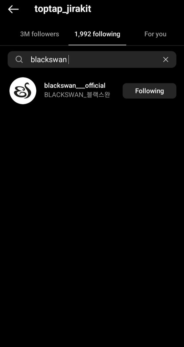 Kennethcradle03's tweet image. #Toptap a Thai #Bl actor has followed #Blackswan on Instagram