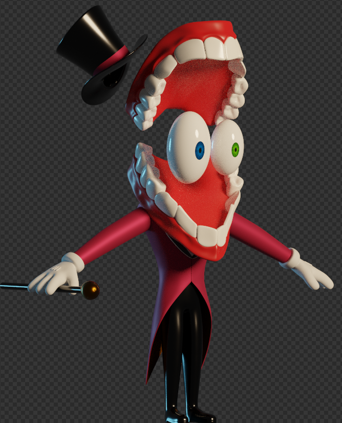 BohFoxy's tweet photo. He's so very close to being done #theamazingdigitalcircusfanart #TheAmazingDigitalCircusCaine https://t.co/5yWHFp2F23