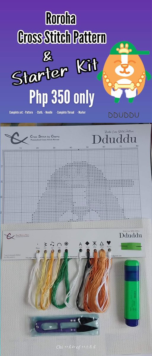 che_villafuerte's tweet photo. Sa mga Fellow #AROHA ko na naghahanap ng pagkakalibangan, Available pa rin po ang starter #ROROHACrossStitch Starter Kit
#Nyannya #Dduddu #Wooah 
#ASTRO
DM nyo lang po ako for inquiry or on FB Msgr: Chi Aroha VM
#HaveItPersonalized #CrossStitchByCherry https://t.co/7YqMCHhD5B