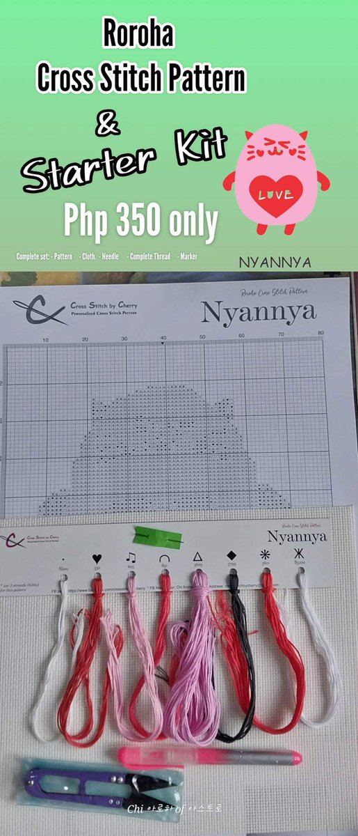 che_villafuerte's tweet photo. Sa mga Fellow #AROHA ko na naghahanap ng pagkakalibangan, Available pa rin po ang starter #ROROHACrossStitch Starter Kit
#Nyannya #Dduddu #Wooah 
#ASTRO
DM nyo lang po ako for inquiry or on FB Msgr: Chi Aroha VM
#HaveItPersonalized #CrossStitchByCherry https://t.co/7YqMCHhD5B