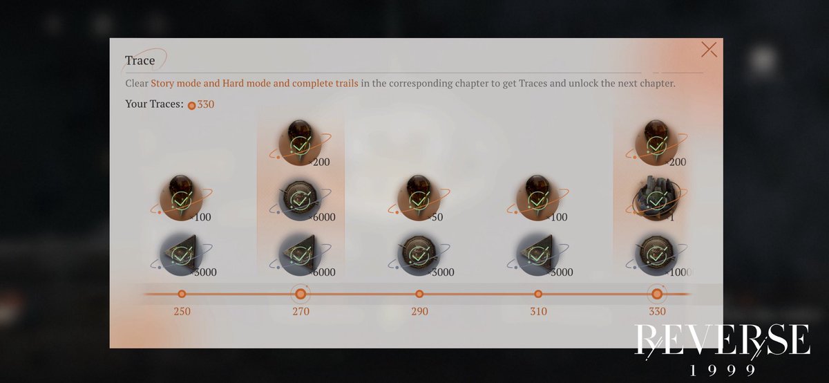 LeakyEye's tweet image. Complete all the missions got 330 stars ⁦@Reverse1999_GL⁩