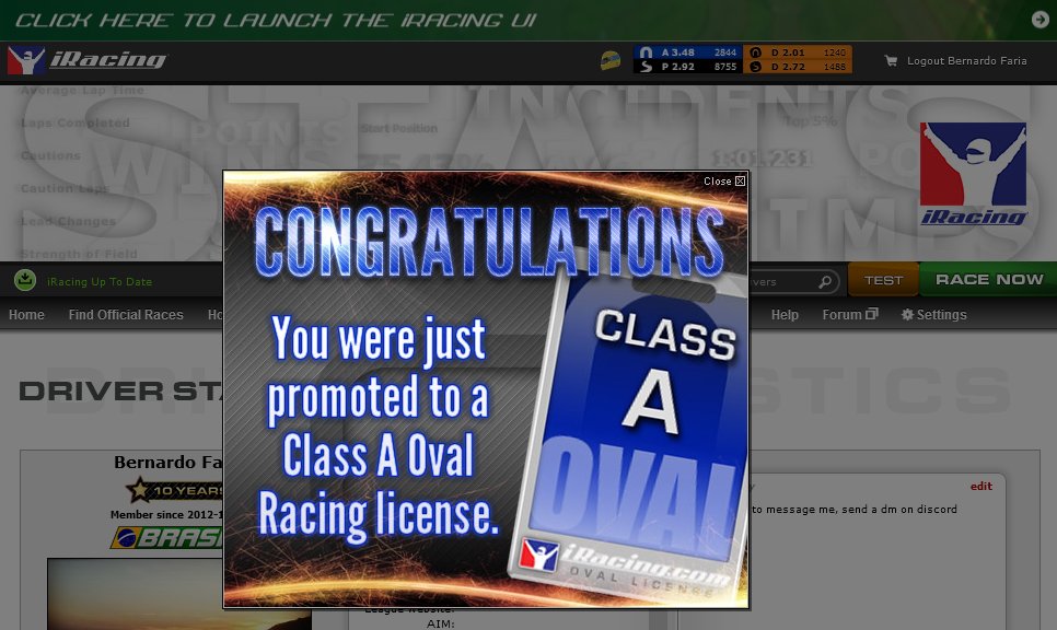 bFaria97's tweet photo. bigger than any irating post
11 years in the making
big news ahead
finally got a class in oval
thanks redragon dale 87 machine aka bicycle brakes
@YouRaceBr @RedragonBR @redragonesports https://t.co/v7qhFqAT16