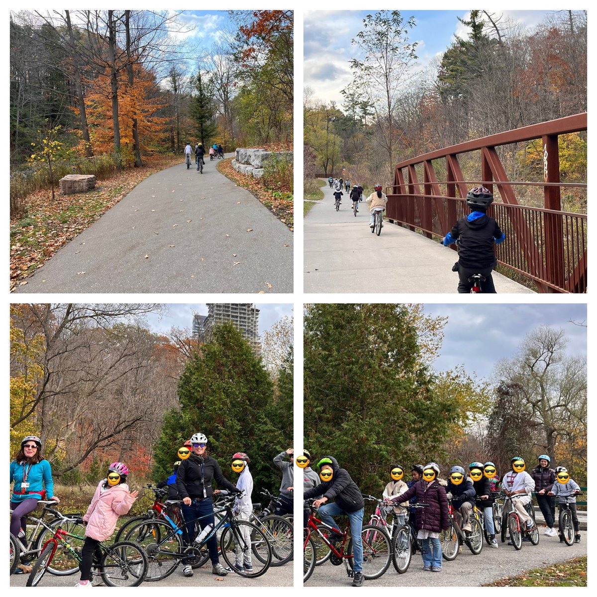 And…that’s a wrap. A beautiful ride to Edwards Gardens on our last ride of the season! 🚴💨 ⁦<a href="/MsMadameW/">Rachel Watson</a>⁩
⁦@LN10Alvarez⁩ ⁦<a href="/LC2_TDSB/">Learning Centre 2</a>⁩ ⁦<a href="/TDSB_MHWB/">TDSB Well-Being</a>⁩ ⁦<a href="/TOES_TDSB/">TOES_TDSB</a>⁩ ⁦<a href="/HPE_TDSB/">HPE TDSB</a>⁩