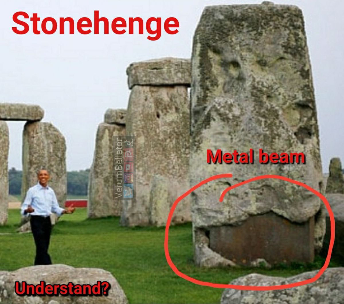Kusum312's tweet image. Stonehenge is faked!!!

These are fake Stonehenge that have metal beams inside!!! They got replaced! 

#Advancedcivilization