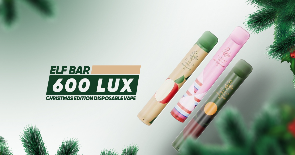Elf Bar 600 Lux Christmas Edition Disposable Vape from Wolf Vapes, has a nicotine strength of 20mg, and it is available in 6 flavors for the Christmas package.

Buy now- bit.ly/49ybFOL

#disposable #christmas #christmasedition #ukvapes #elfbar #flavours #elflux