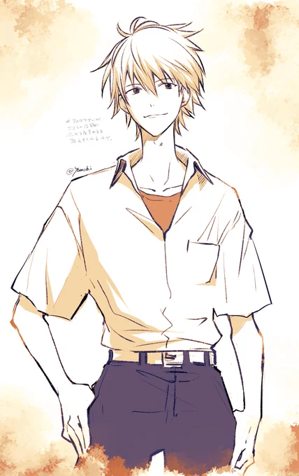 #お前の絵柄に絶対合うのに何で描かないのってキャラをフォロワーさんが教えてくれる ③なたっちさんが教えて下さいました!  貞本先生キャラは体型から合わせてなんぼなので…!引き絵になるのでアップも添えときます。ちょっと言えない理由で魂レベルで描き覚えがありました笑 