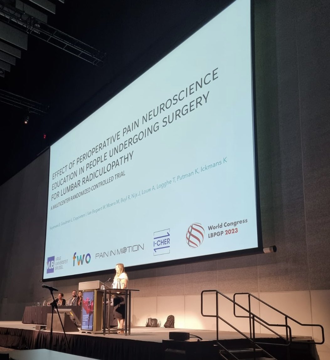 Eva Huysmans (@evahuysmans) on Twitter photo Grateful for the opportunity to present our recently published RCT on perioperative pain neuroscience education at <a href="/LBPGP/">World Congress Low Back & Pelvic Girdle Pain</a> in Melbourne! 🤓 👉🏼Full text: bjanaesthesia.org/article/S0007-… #prehabilitation #explainpain #WCLBP2023 <a href="/PaininMotion/">Pain in Motion</a> Grateful for the opportunity to present our recently published RCT on perioperative pain neuroscience education at <a href="/LBPGP/">World Congress Low Back & Pelvic Girdle Pain</a> in Melbourne! 🤓 👉🏼Full text: bjanaesthesia.org/article/S0007-… #prehabilitation #explainpain #WCLBP2023 <a href="/PaininMotion/">Pain in Motion</a>