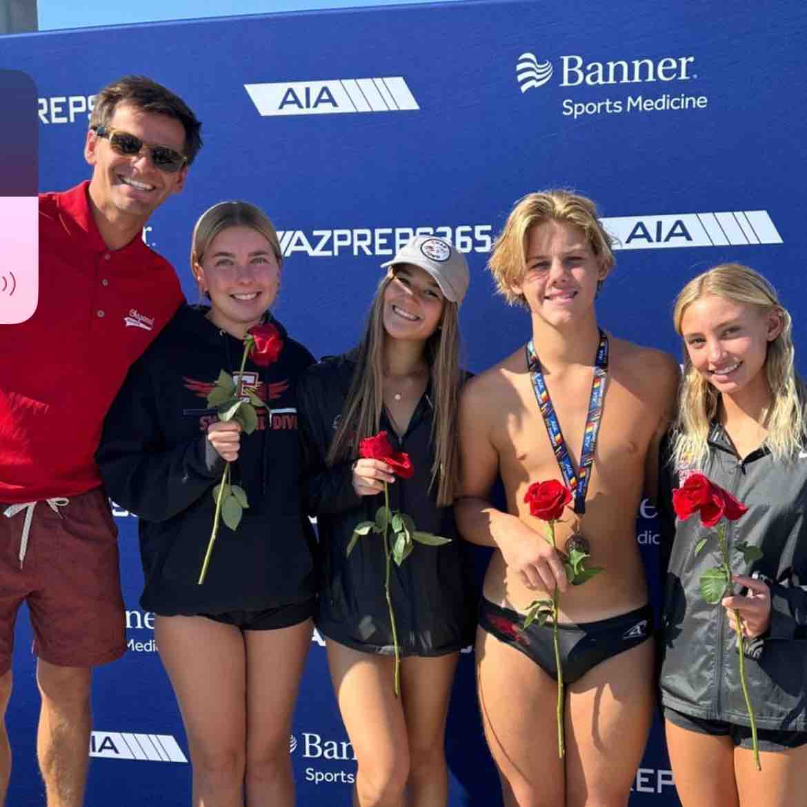 Amazing showing by our diving team today!  You are all incredible firebirds!  C’s Up!