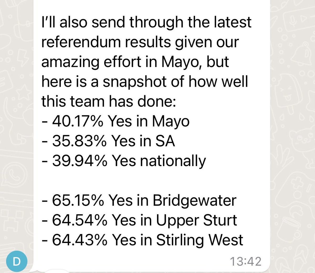 I’m so proud to live in Bridgewater #referendum #so much work to be done