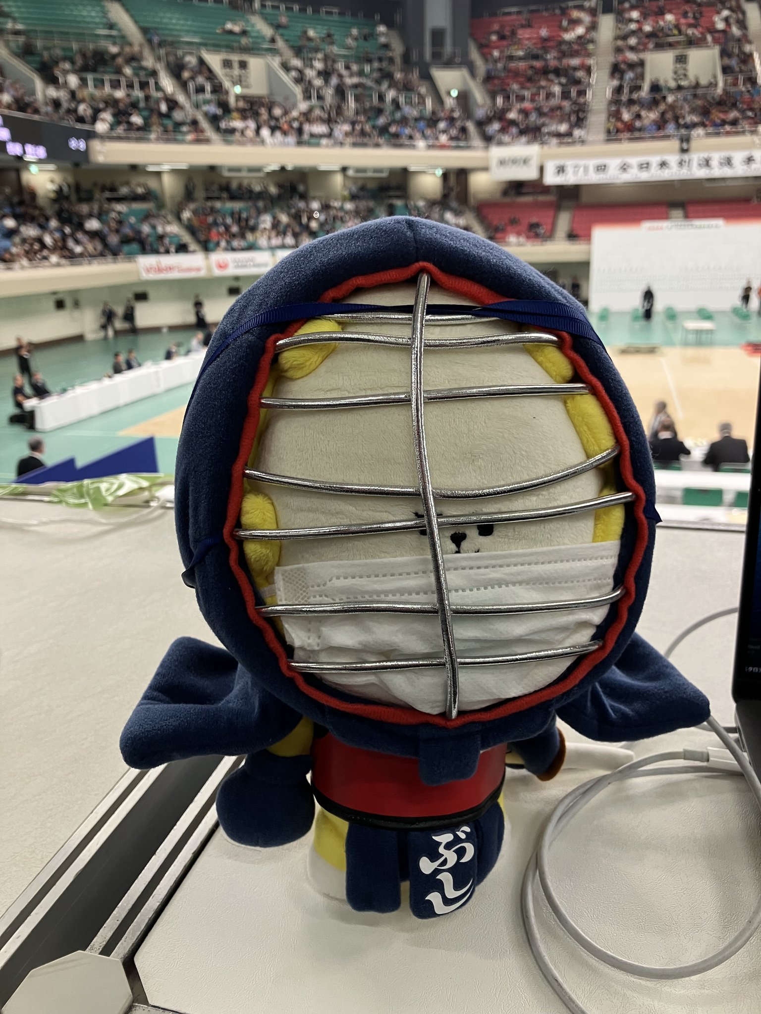 新品 剣道 ぶしし ぬいぐるみ 剣道ぶしし マスコット ぬいぐるみ 全日本剣道連盟 - メルカリ