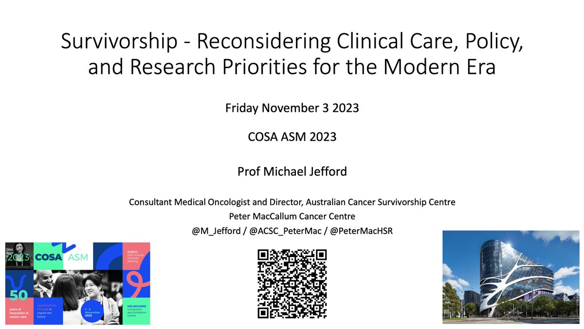 It's time to rethink clinical care, policy, and research priorities for the modern era. Thrilled to hear @M_Jefford discussing the evolving landscape of metastatic #cancersurvivorship at #COSA23. 🌟 Read more at shorturl.at/fBDPV #cancersurvivors #survonc