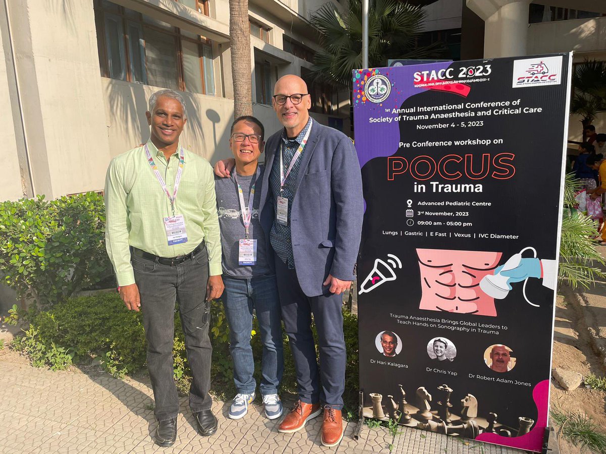 And we have lift off at #STACC2023 with #POCUS workshops for today. So good to meet new #POCUS family members @RJonesSonoEM @KalagaraHari @pritanand it’s an honour and privilege to be here. Thank you Professors @kajal_pgi @jeet1516 for all your hard work in organising this.