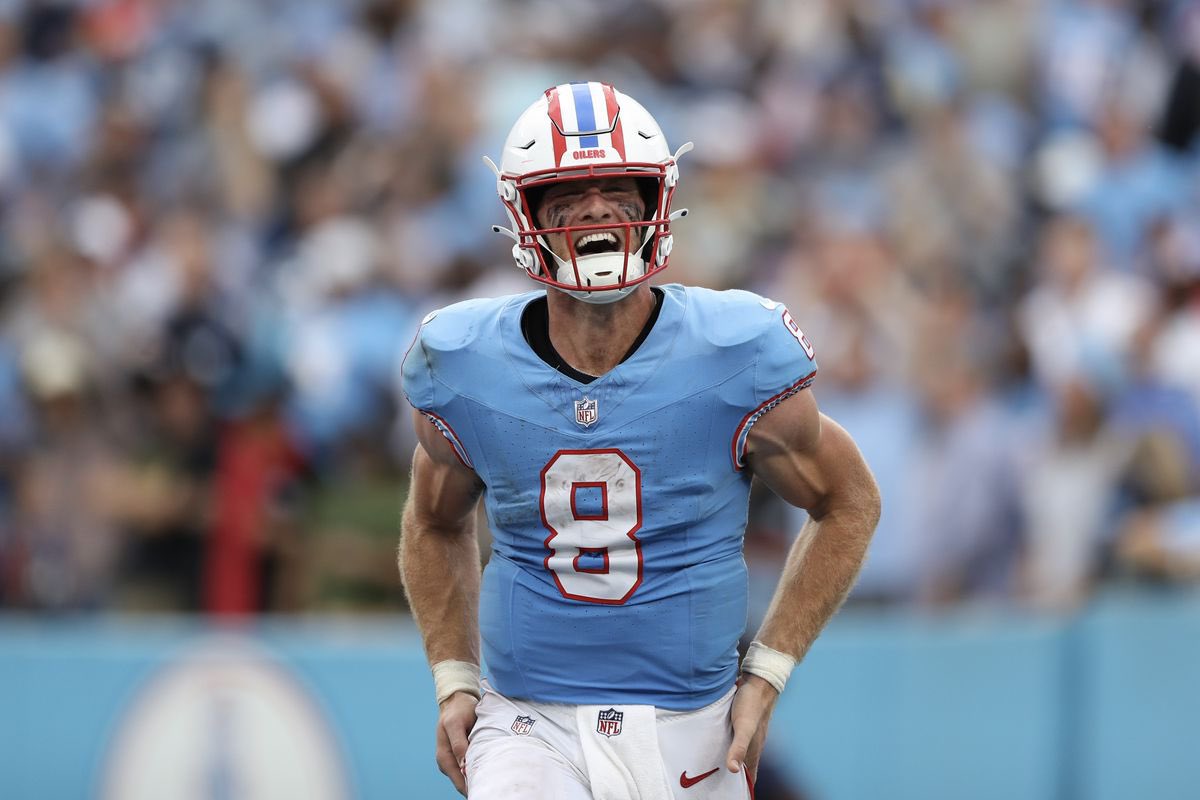 #Titans QB Will Levis has thrown for 500 yards and 4 touchdowns through his first two #NFL starts

👀👀👀

Tennessee has got their guy for the next decade +