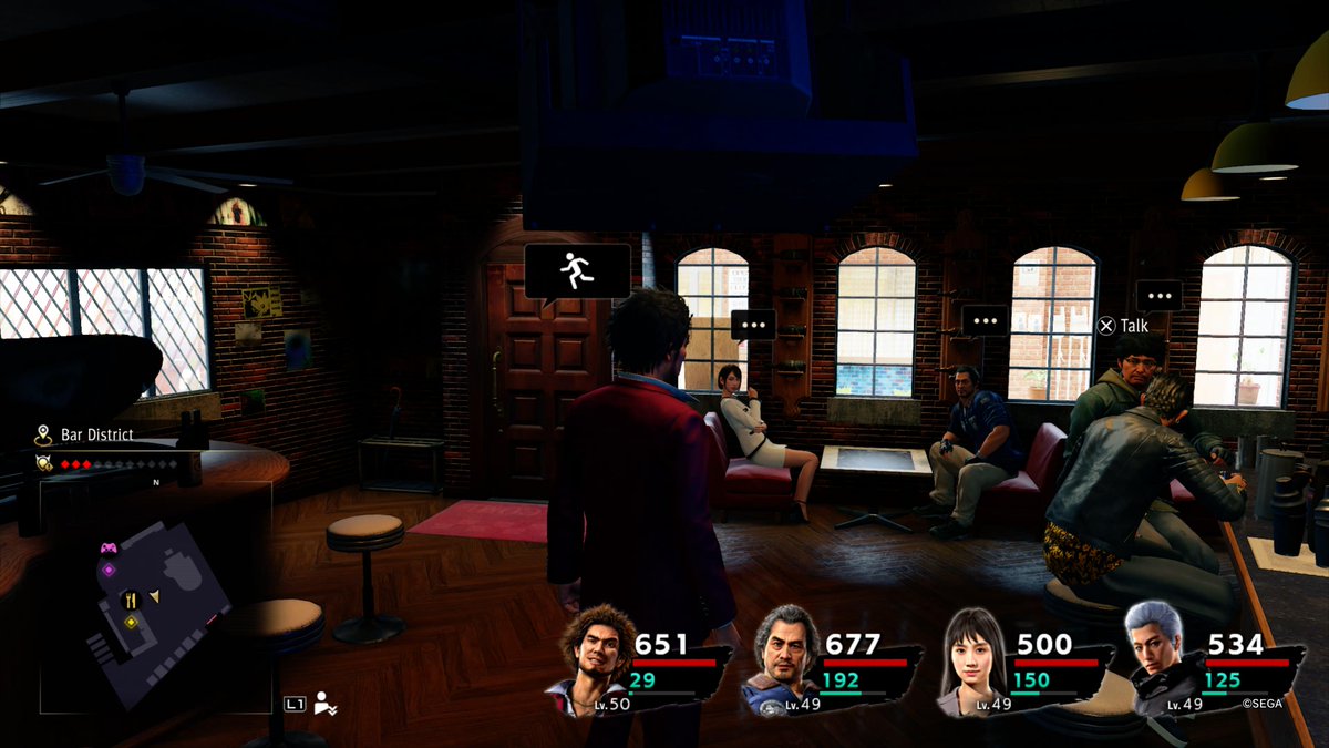 sleightiff's tweet photo. Having Saeko and Adachi stare as I give Zhao dozens of flower boquets and Bonsai trees is slightly awkward. 😅#PS5Share, #YakuzaLikeADragon https://t.co/1EUPwiu24R