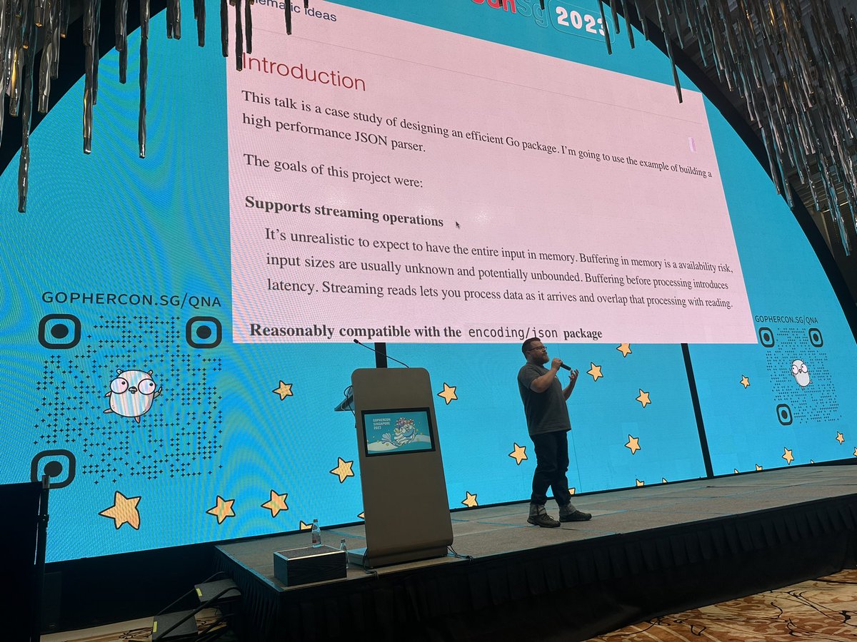Matt Boyle (@mattjamesboyle) on Twitter photo Next up at <a href="/GopherConSG/">GopherCon Singapore</a> is the legendary <a href="/davecheney/">Dave Cheney</a> with a case study on building an efficient go package. Next up at <a href="/GopherConSG/">GopherCon Singapore</a> is the legendary <a href="/davecheney/">Dave Cheney</a> with a case study on building an efficient go package.