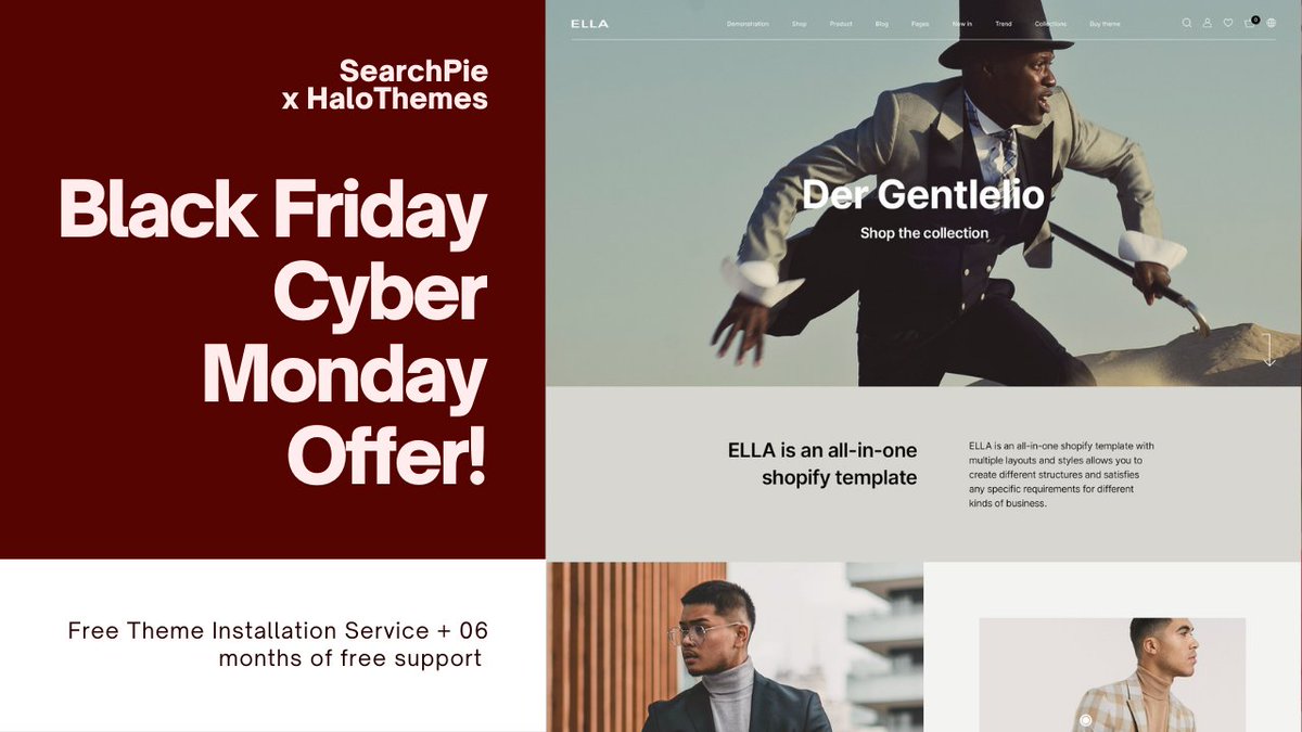 🔥 HaloThemes' BFCM offer - Free Basic Installation Service + 06 months of free support 

🔥 Get your deal: bit.ly/49ffZ5d
✅ Purchase the Ella Theme and contact HaloThemes at support@halothemes.com.
✅ This offer applies to new users only.
✅ Expires on 31/12/2023