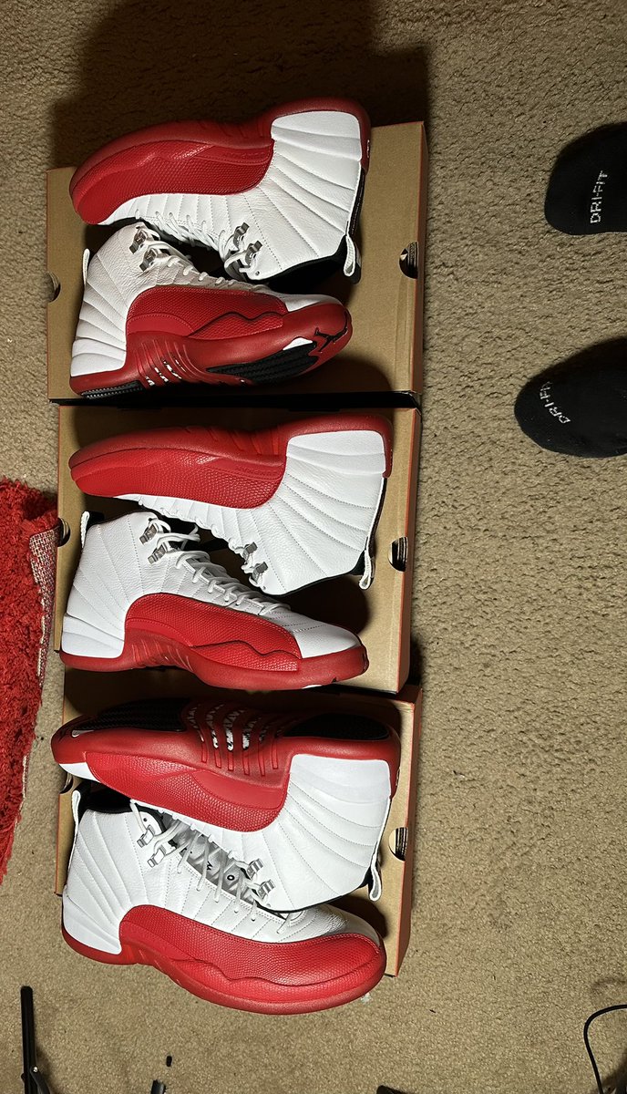 _shareef__'s tweet image. Cherry 12s
Sizes 8, 11.5, 13