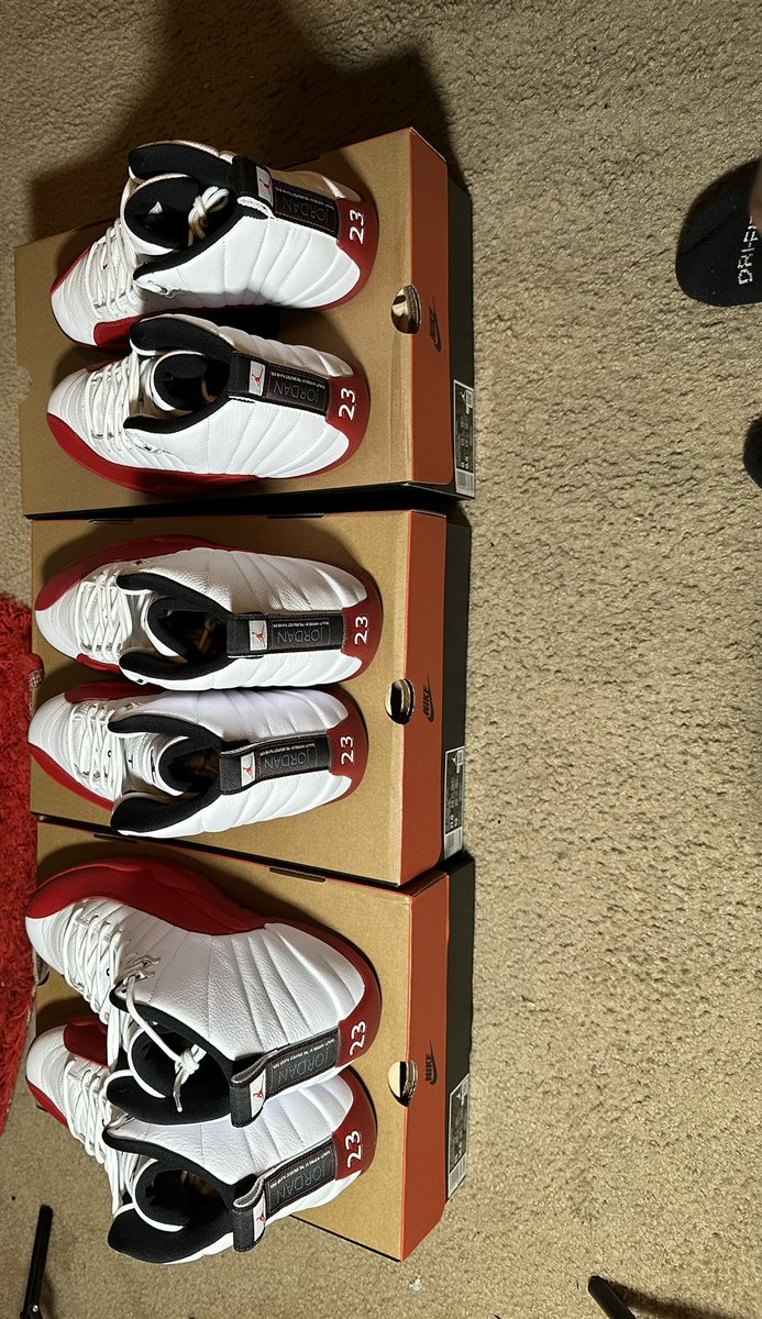 _shareef__'s tweet image. Cherry 12s
Sizes 8, 11.5, 13