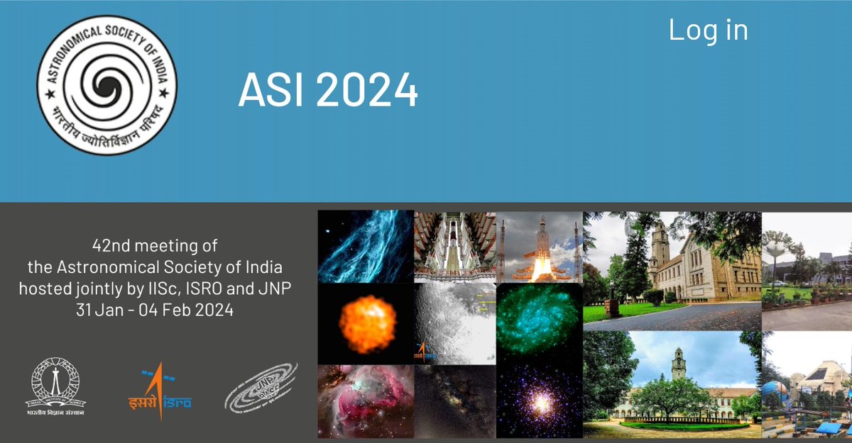 The Astronomical Society of India has reorganised the scientific categories for contributions towards the ASI2024 meeting. This is to inform you that a new category has been incorporated from this year titled Education, Outreach and Heritage + astron-soc.in/asi2024/about