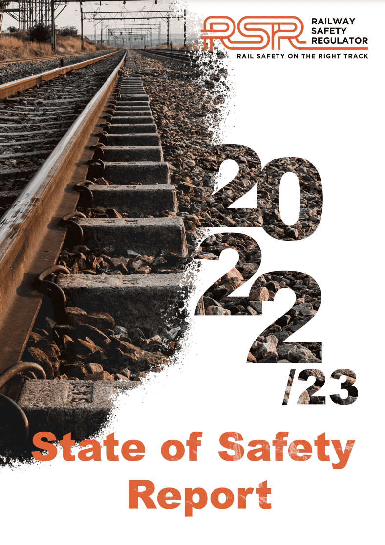 RailwaysAfrica's tweet photo. Deputy Minister of Transport Releases Vital 2022/23 Railway Safety State of Safety Report!
@Rail_Safety - https://t.co/KTH0e0ZJGv
#RailwaySafety #SouthAfrica #Transport #SafetyReport #RSR #rail #railway https://t.co/CakNMnQ2zE