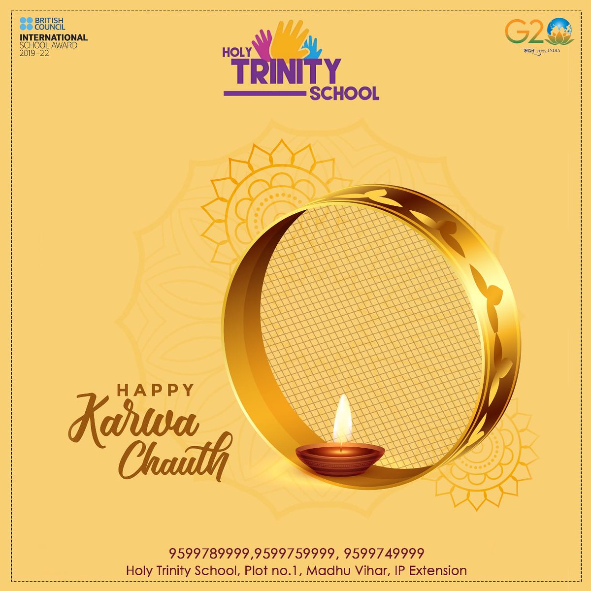 HolyTrinityIPEX's tweet photo. May the moonlight flood your life with happiness and joy, peace and harmony.
HAPPY KARWA CHAUTH
#happykarvachauth #holytrinityschool #holytrinityschoolipex #festivepost #trinitywishes #preschool #bestpreschool #hts๐ https://t.co/28TDTqZcXu