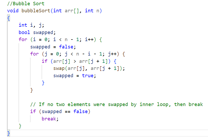 Bubble Sort Algorithm in Java