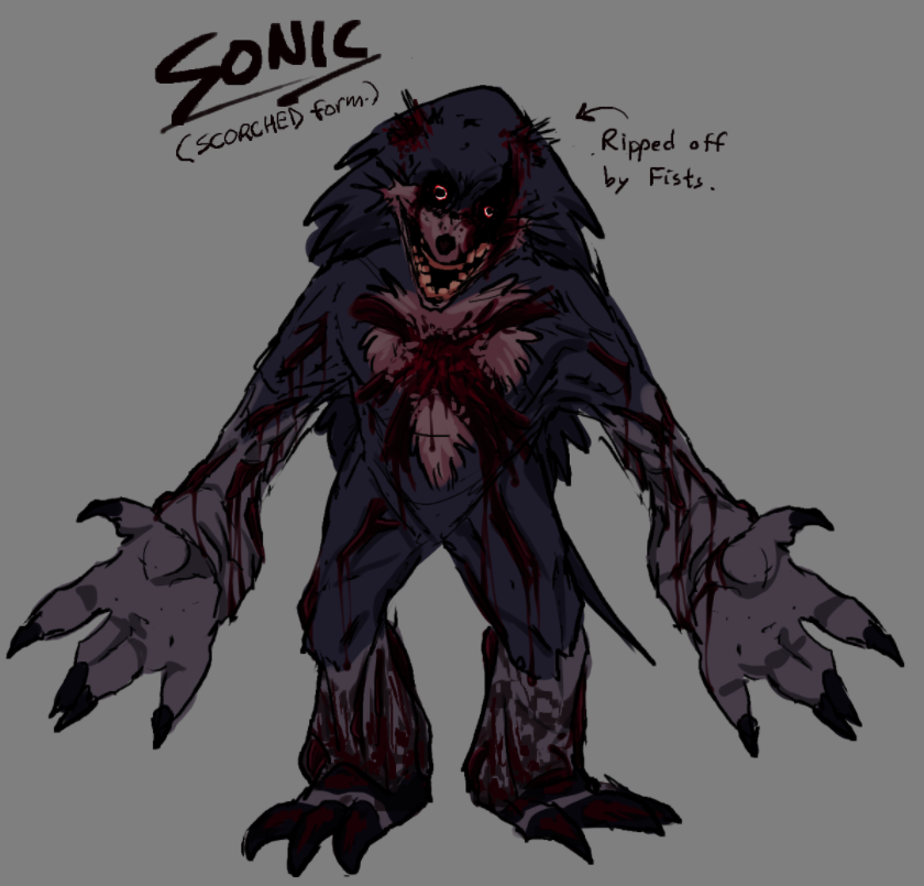SONIC.EXE [Jack Gore style] in 2023  Art reference photos, Scary art, Sonic  fan art