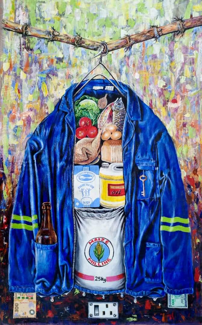 LembaniTraveler's tweet photo. 🎨"The Breadwinner" by Gordon Shamulenge.

 On display at Lusaka National Museum. https://t.co/yqpPj7hddz