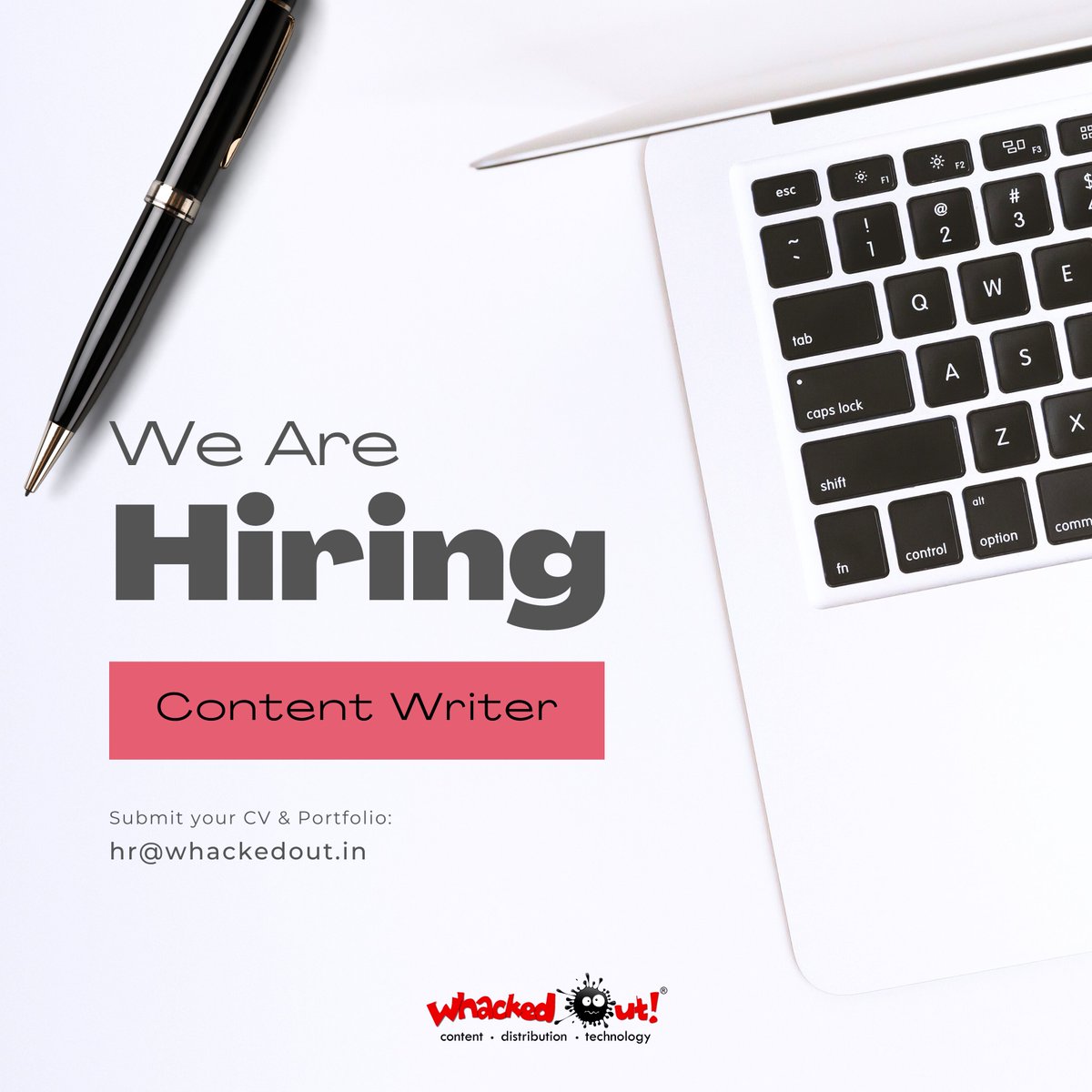 WhackedOutMedia's tweet image. Got a thing for writing your lungs out on the digital space? Then you might just be our very next Entertainment Content Writer!

Interested candidates can share their CV to hr@whackedout.in

#WhackedoutMedia #ContentWriter #CreativeWriter #HiringNow #Jobs #TeluguFilmNagar