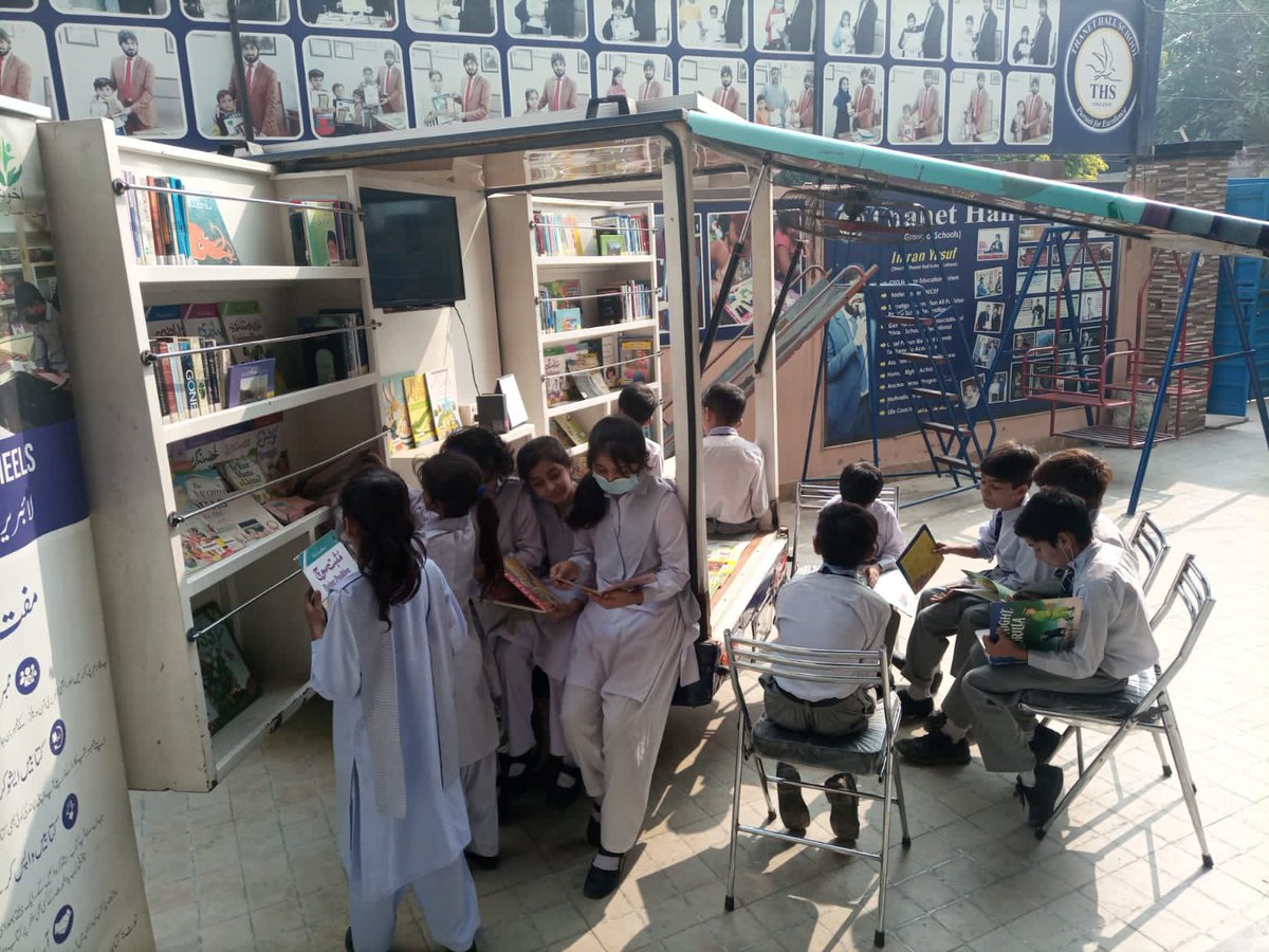 Chughtai Lab - Official (@chughtailab) on Twitter photo The 'Library on Wheels' from <a href="/ChughtaiPublic/">Chughtai Public Library</a> Library visits various schools and localities every day to make books available to students and the general public. The 'Library on Wheels' from <a href="/ChughtaiPublic/">Chughtai Public Library</a> Library visits various schools and localities every day to make books available to students and the general public.